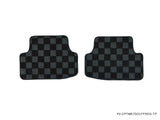 Volkswagen MK7/MK8 Golf GTI Hatch (4/5 Door) 15-21 Checkered Race Floor Mats - Dark Grey