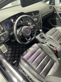 Volkswagen MK7/MK8 Golf GTI Hatch (4/5 Door) 15-21 Checkered Race Floor Mats - Dark Grey