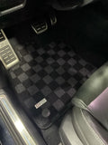 Volkswagen MK7/MK8 Golf GTI Hatch (4/5 Door) 15-21 Checkered Race Floor Mats - Dark Grey