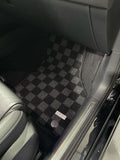 Volkswagen MK7/MK8 Golf GTI Hatch (4/5 Door) 15-21 Checkered Race Floor Mats - Dark Grey