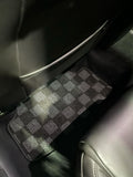 Volkswagen MK7/MK8 Golf GTI Hatch (4/5 Door) 15-21 Checkered Race Floor Mats - Dark Grey