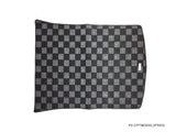 Tesla Model 3 Complete 5pcs Checkered Race Floor Mats - Dark Grey
