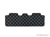 Tesla Model Y Checkered Race Floor Mats - Dark Grey
