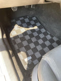 Ford Mustang (S197) 05-09 Checkered Race Floor Mats - Dark Grey