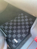 Ford Mustang (S197) 05-09 Checkered Race Floor Mats - Dark Grey