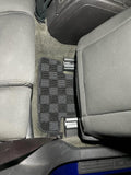 Ford Mustang (S197) 10-14 Checkered Race Floor Mats - Dark Grey