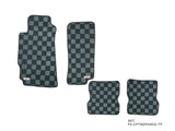 Mazda RX-8 Checkered Race Floor Mats - Dark Grey