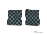 Mazda RX-8 Checkered Race Floor Mats - Dark Grey