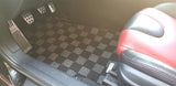 Mazda RX-8 Checkered Race Floor Mats - Dark Grey