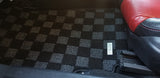 Mazda RX-8 Checkered Race Floor Mats - Dark Grey