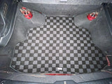 Nissan 180SX 89-94 240SX (Hatchback Model) Checkered Rear Trunk Mats - Dark Grey