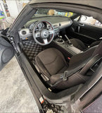Mazda Miata 06-15 (NC) Checkered Race Floor Mats - Dark Grey