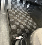 Mazda Miata 06-15 (NC) Checkered Race Floor Mats - Dark Grey