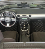 Mazda Miata 06-15 (NC) Checkered Race Floor Mats - Dark Grey