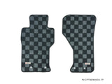 Mazda Miata ND 16+ / Fiat 124 17+ Checkered Race Floor Mats - Dark Grey