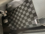 Dodge Neon SRT4 03-05 Checkered Race Floor Mats - Dark Grey