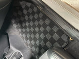 Dodge Neon SRT4 03-05 Checkered Race Floor Mats - Dark Grey