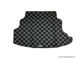 Nissan S13 Silvia 240SX 89-94 (Coupe Model) Checkered Rear Trunk Mats - Dark Grey