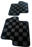 Nissan 240SX S13 89-94 Checkered Race Floor Mats - Dark Grey (Rear Only)