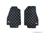 Acura NSX (NA1) 90-96 Checkered Race Floor Mats - Dark Grey