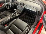 Acura NSX (NA1) 90-96 Checkered Race Floor Mats - Dark Grey