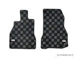 Acura NSX (NC1) 16-22 Checkered Race Floor Mats - Dark Grey