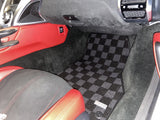 Acura NSX (NC1) 16-22 Checkered Race Floor Mats - Dark Grey
