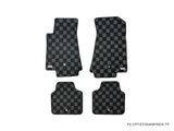 Pontiac GTO 04-06 Checkered Race Floor Mats - Dark Grey