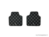 Pontiac GTO 04-06 Checkered Race Floor Mats - Dark Grey