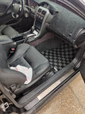 Pontiac GTO 04-06 Checkered Race Floor Mats - Dark Grey