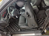 Pontiac GTO 04-06 Checkered Race Floor Mats - Dark Grey
