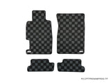 Honda Prelude (BA/BB) 92-96 Checkered Race Floor Mats - Dark Grey