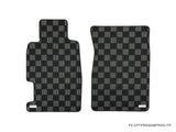 Honda Prelude (BA/BB) 92-96 Checkered Race Floor Mats - Dark Grey