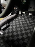 Honda Prelude (BA/BB) 92-96 Checkered Race Floor Mats - Dark Grey
