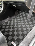 Honda Prelude (BA/BB) 92-96 Checkered Race Floor Mats - Dark Grey