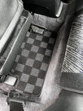 Honda Prelude (BA/BB) 92-96 Checkered Race Floor Mats - Dark Grey