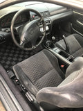 Honda Prelude (BB6) 97-01 Checkered Race Floor Mats - Dark Grey