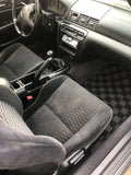 Honda Prelude (BB6) 97-01 Checkered Race Floor Mats - Dark Grey