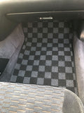 Honda Prelude (BB6) 97-01 Checkered Race Floor Mats - Dark Grey