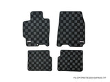 Mazda Protege 01-03 (BJ) Checkered Race Floor Mats - Dark Grey