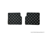 Mazda Protege 01-03 (BJ) Checkered Race Floor Mats - Dark Grey