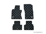 Infiniti Q50 13+ Sedan Checkered Race Floor Mats - Dark Grey