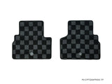 Infiniti Q50 13+ Sedan Checkered Race Floor Mats - Dark Grey