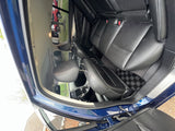 Infiniti Q50 13+ Sedan Checkered Race Floor Mats - Dark Grey
