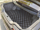 Nissan R32 Skyline GTR (JDM RHD) Checkered Rear Trunk Mats - Dark Grey