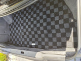Nissan R32 Skyline GTR (JDM RHD) Checkered Rear Trunk Mats - Dark Grey