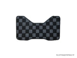Nissan R33 Skyline GTR (JDM RHD) Checkered Race Floor Mats - Dark Grey