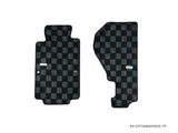 Honda S2000 AP2 Checkered Race Floor Mats - Dark Grey