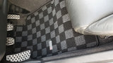 Honda S2000 AP2 Checkered Race Floor Mats - Dark Grey