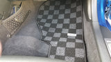 Honda S2000 AP2 Checkered Race Floor Mats - Dark Grey